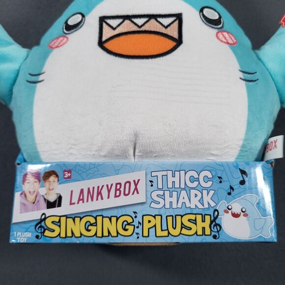 LankyBox Thicc Shark 11" Singing Plush The Chicken Wing Song NEW in Box - Picture 5 of 9